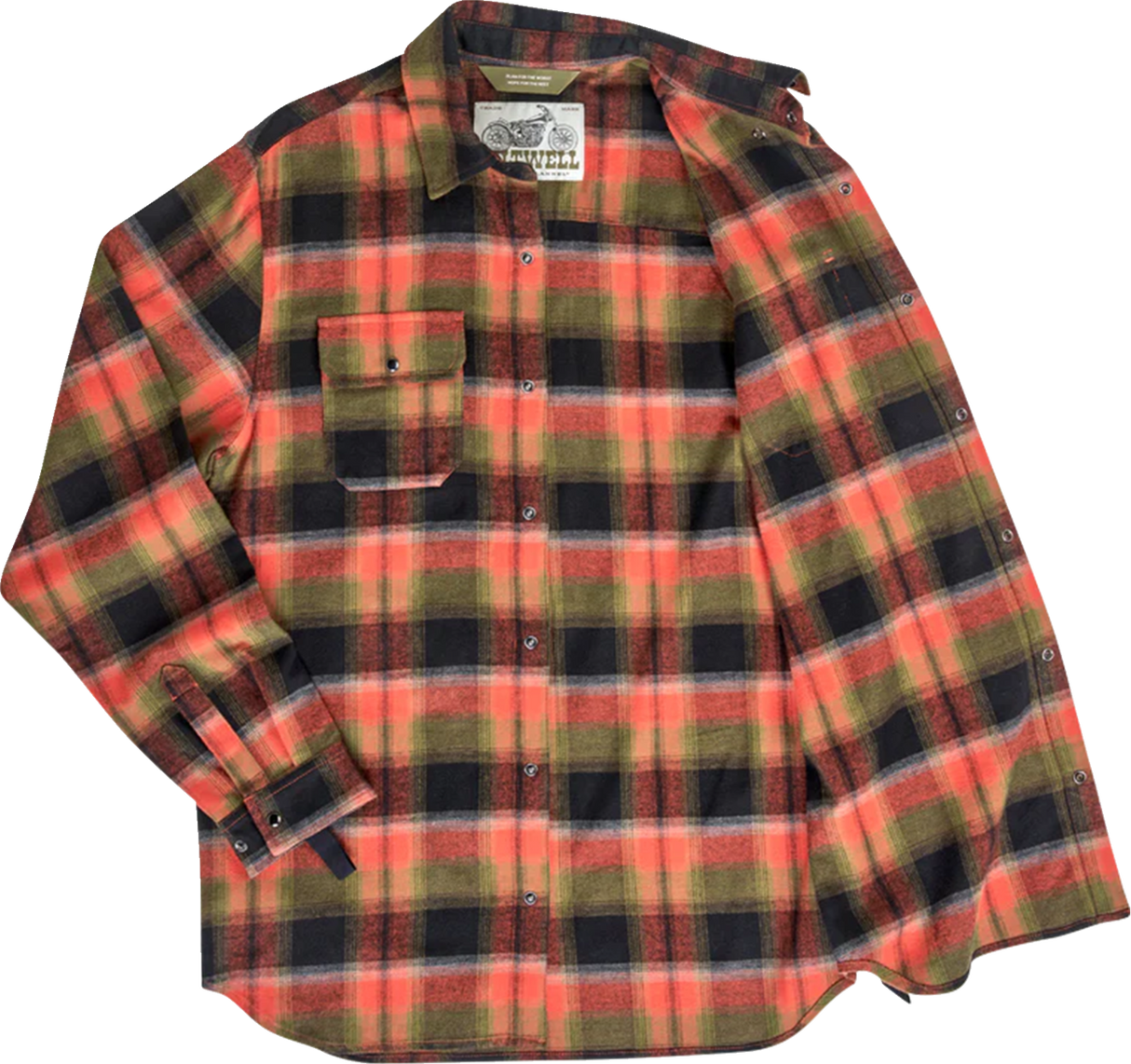 BILTWELL HI Test Flannel Shirt - Rust - 3XL 8128-125-007