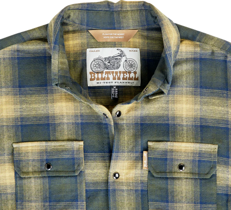 BILTWELL HI Test Flannel Shirt - Moss - Large 8128-126-004