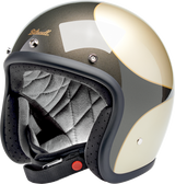 BILTWELL Bonanza Helmet - Scallop - Metallic Charcoal/Champagne - Medium 1001-589-203