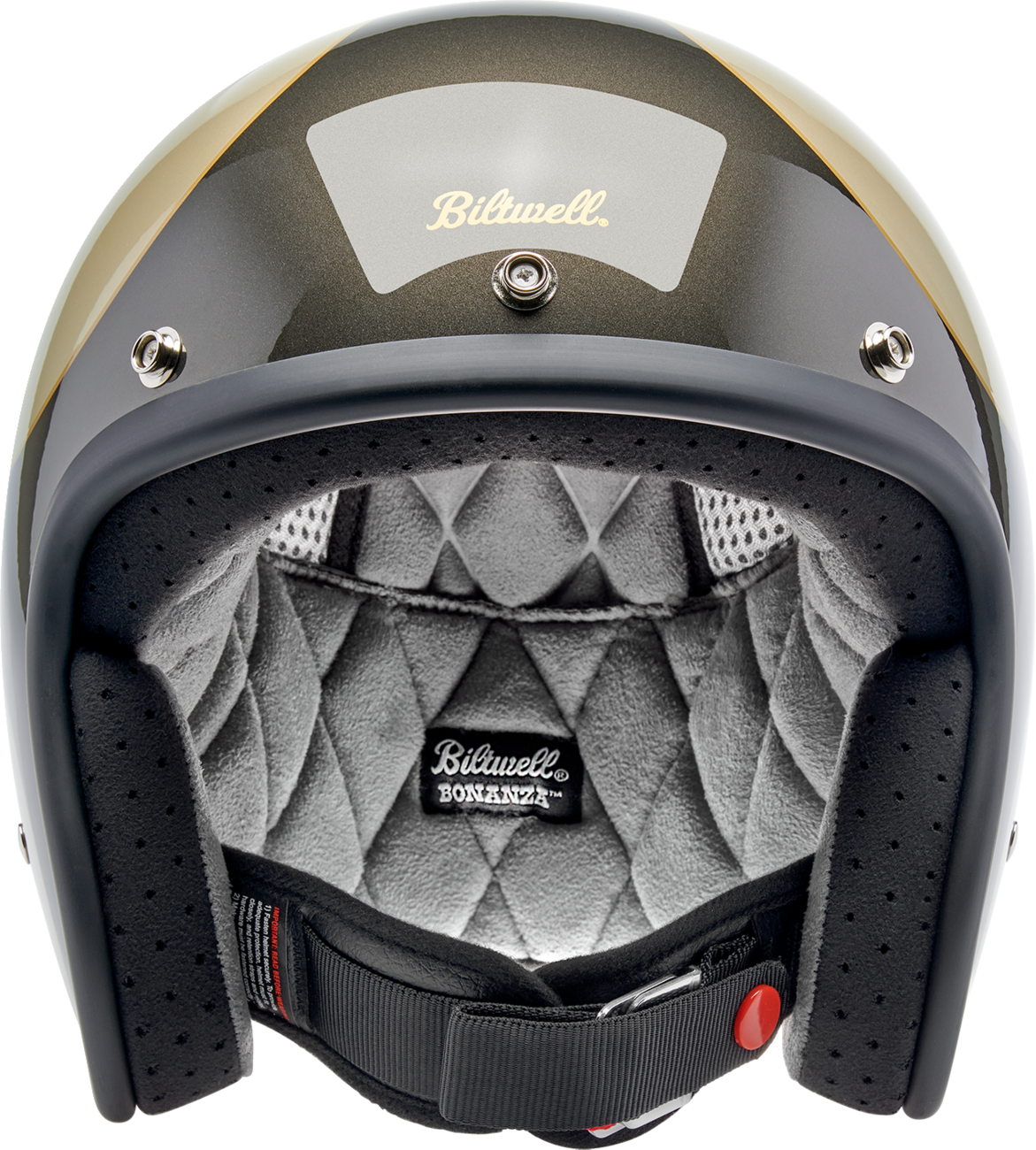 BILTWELL Bonanza Helmet - Scallop - Metallic Charcoal/Champagne - Large 1001-589-204