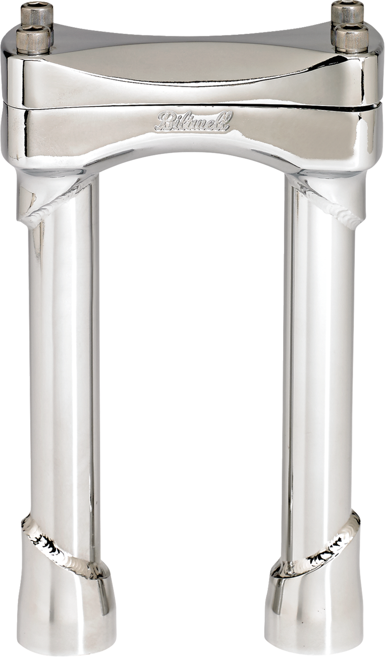 BILTWELL Murdock Handlebar Risers - 8" - Chrome 6403-105-08