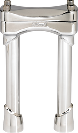 BILTWELL Murdock Handlebar Risers - 8" - Chrome 6403-105-08