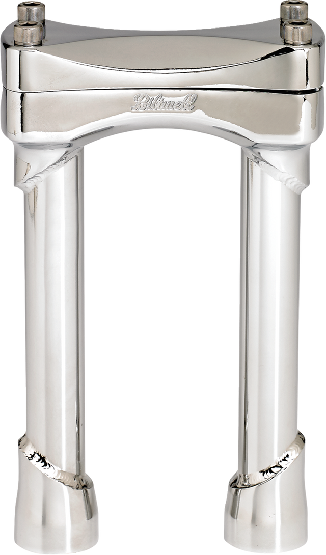 BILTWELL Murdock Handlebar Risers - 8" - Chrome 6403-105-08