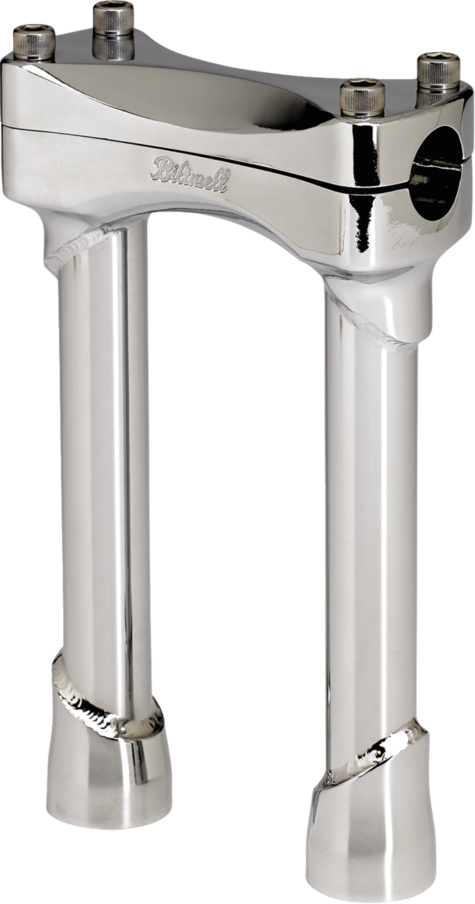 BILTWELL Murdock Handlebar Risers - 8" - Chrome 6403-105-08