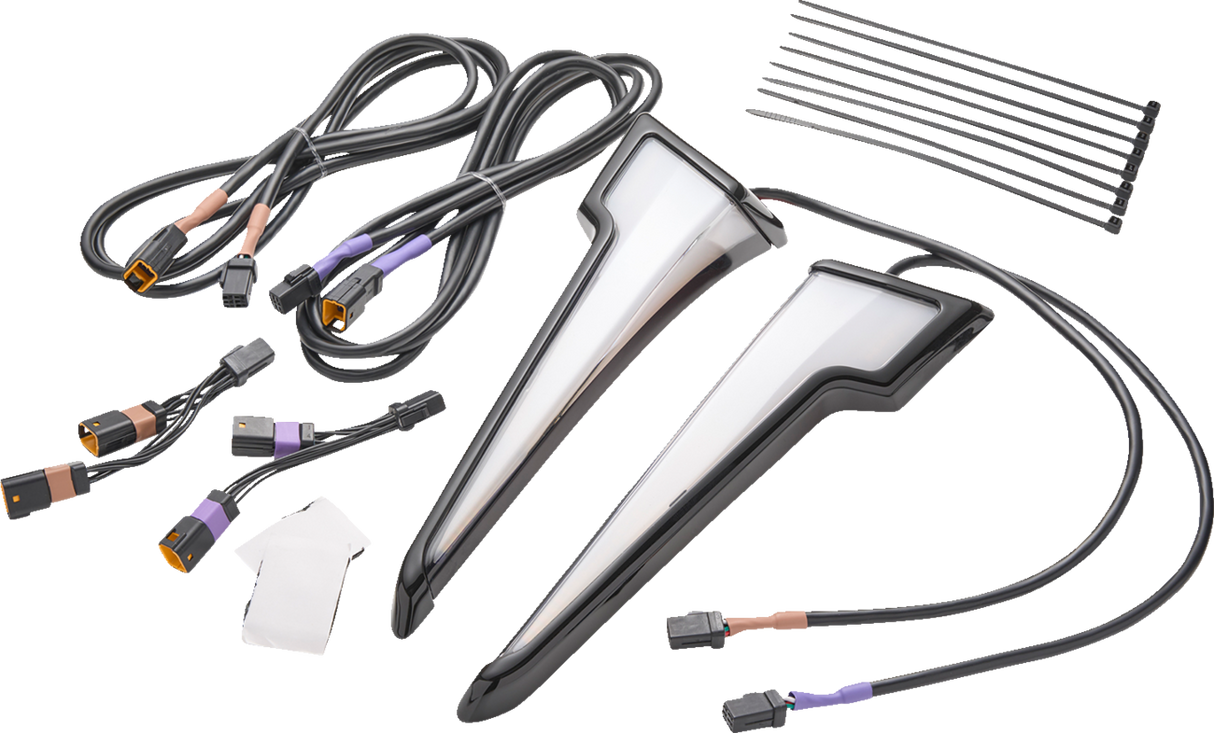 CIRO Quill™ Fairing Light - w/Turn Signal - Black - FLHX 12201