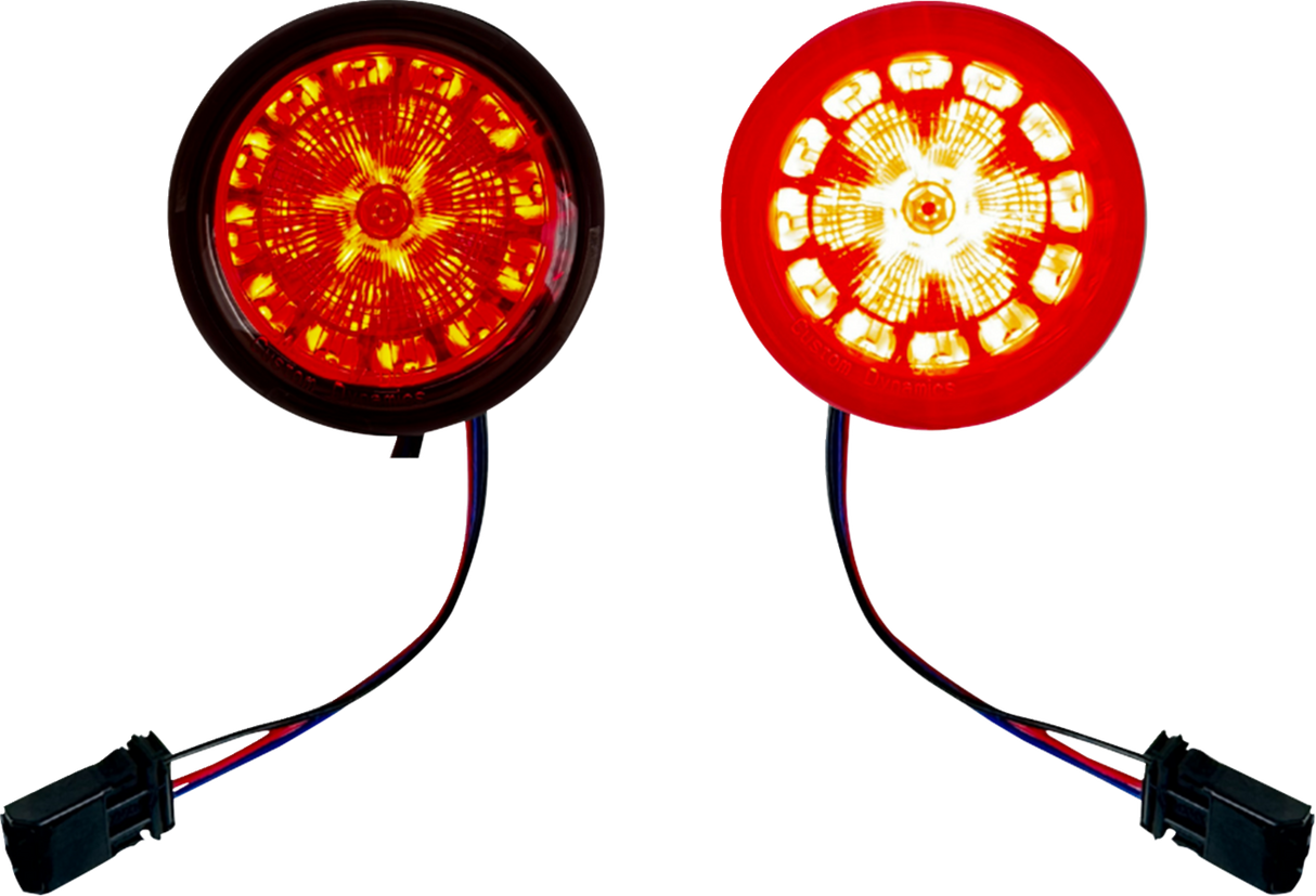 CUSTOM DYNAMICS ProBeam? Rear Turn Signal Inserts - LED - Smoke Lens PB-R-25JAE-S