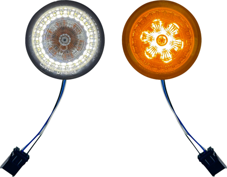 CUSTOM DYNAMICS ProBeam? Front Turn Signal Inserts - LED - Smoke Lens PB-AW-25JAE-S