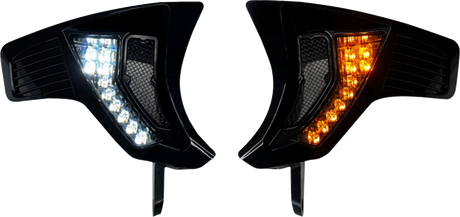 CUSTOM DYNAMICS Shark Demon? Turn Signal Vents - Smoke Lens SD-RG23-VTS-AW