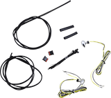 CUSTOM DYNAMICS Micro Turn Signals - Dual - Amber/White - Chrome CD-MICRO-AW2-C