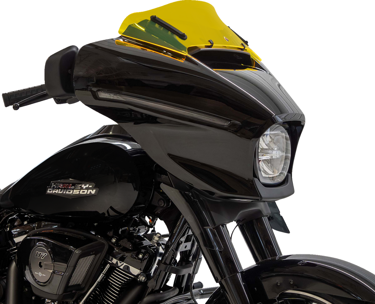 KLOCK WERKS Kolor Flare* Windshield - 6-1/2" - Yellow Ice - FLHX KWW-01-0738