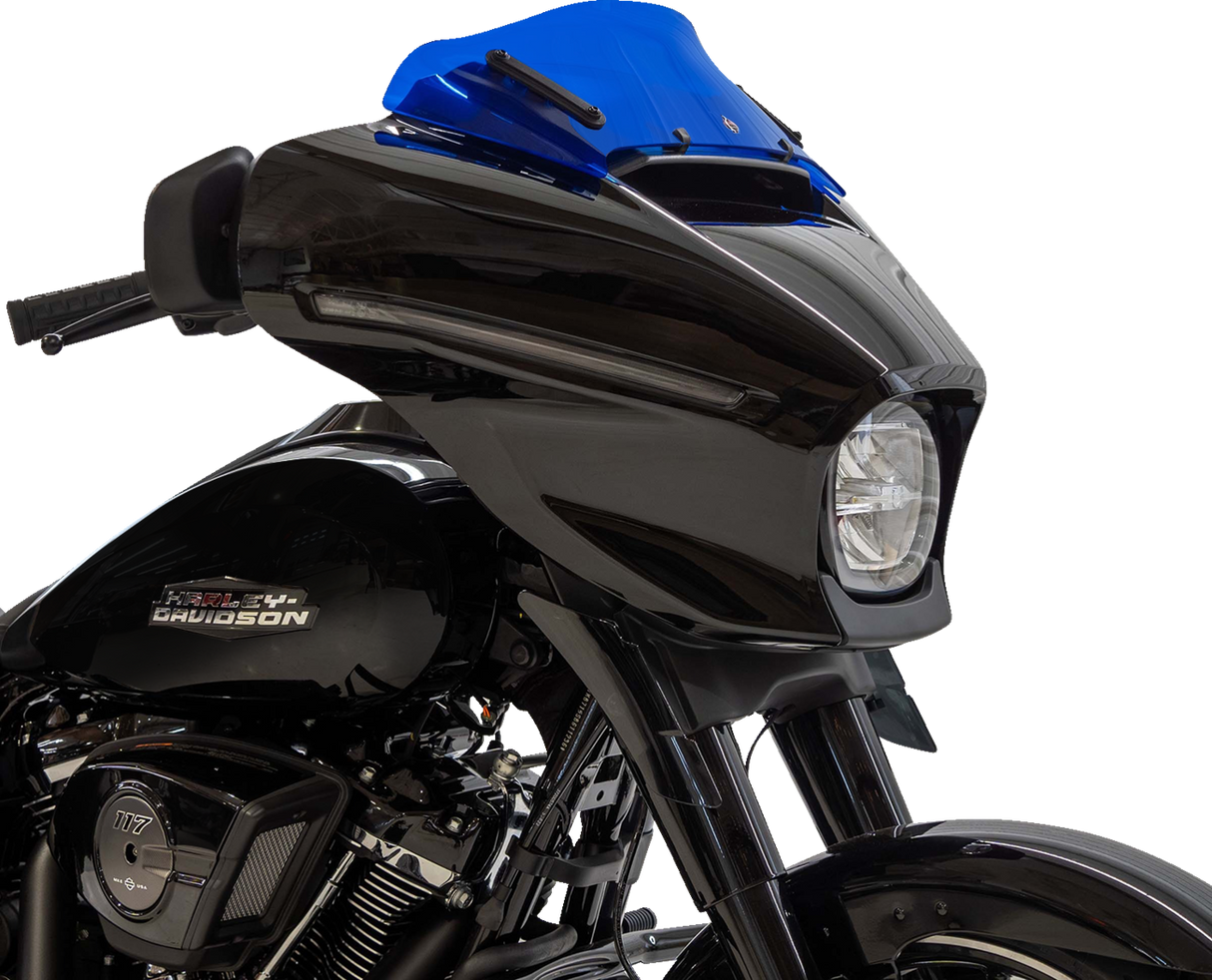 KLOCK WERKS Kolor Flare* Windshield - 6-1/2" - Blue - FLHX KWW-01-0745