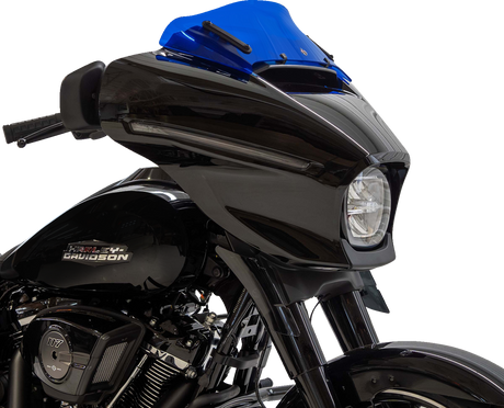 KLOCK WERKS Kolor Flare* Windshield - 6-1/2" - Blue - FLHX KWW-01-0745