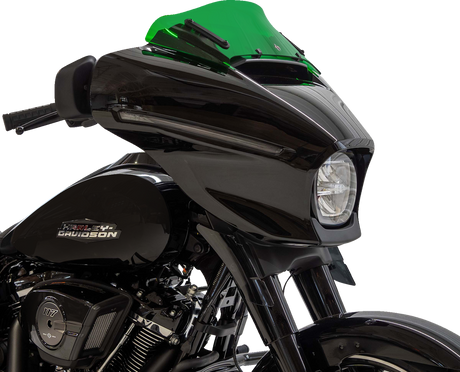 KLOCK WERKS Kolor Flare* Windshield - 6-1/2" - Green - FLHX KWW-01-0744