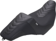 MUSTANG Signature Series Squareback™ Seat - Gripper Vinyl - Chevron - Gunmetal Stitch - FLH/FLT '23-'25 76324GM