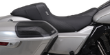 MUSTANG Signature Series Squareback™ Seat - Gripper Vinyl - Chevron - Gunmetal Stitch - FLH/FLT '23-'25 76324GM
