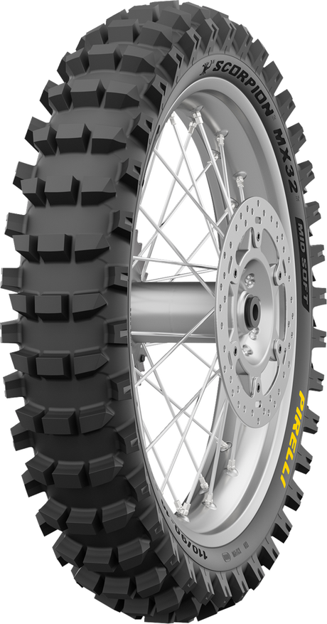 PIRELLI Tire - Scorpion™ MX32 Mid Soft - Rear - 110/90-19 - 62M 4574900