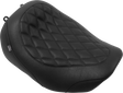 MUSTANG Wide Tripper™ Seat - Solo - Black Stitching - FLT/FLH '23-'25 88503