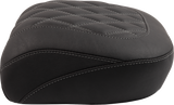 MUSTANG Wide Tripper™ Seat - Passenger - Gun Metal Stitching - FLT/FLH '23-'25 88511GM