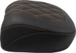 MUSTANG Wide Tripper™ Seat - Passenger - Mandarin Orange Stitching - FLT/FLH '23-'25 88511MO