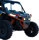 RAVEK Front Bumper/Skid Plate with Amber Lights - Orange - RZR XP 1000 64-317ORLA