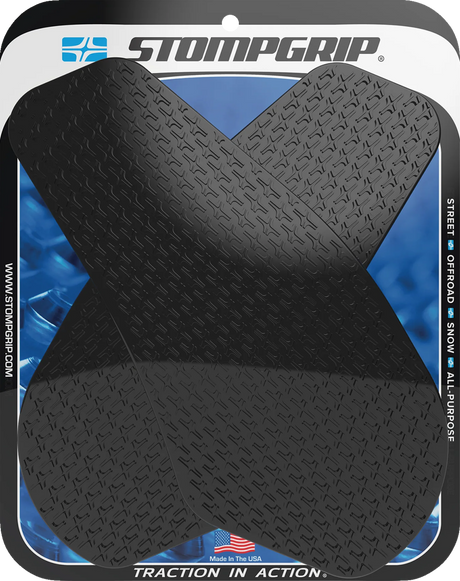 STOMPGRIP Traction Pad Tank Grips - Icon - Black - YZF-R6 55-14-0004B