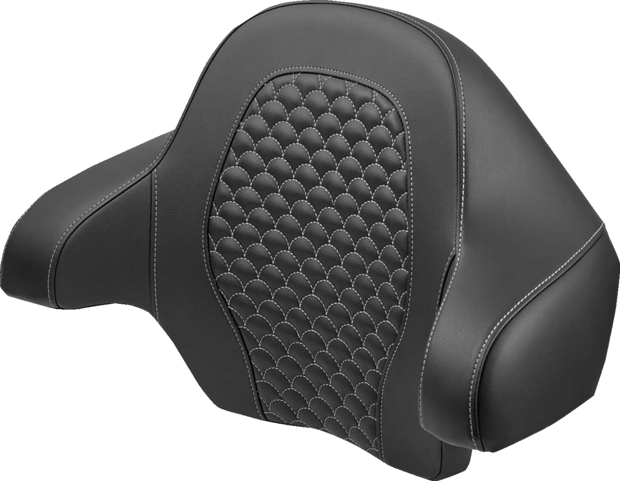 SADDLEMEN Tour Pak - Dragon Scale - Silver Stitch - FLH/FLT '14-'24 814-07-15505