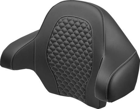 SADDLEMEN Tour Pak - Dragon Scale - Silver Stitch - FLH/FLT '14-'24 814-07-15505