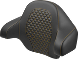 SADDLEMEN Tour Pak - Dragon Scale - Gold Stitch - FLH/FLT '14-'24 814-07-15507