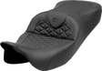 SADDLEMEN RoadSofa* Tri Gripper Seat - Standard Reach - w/o Backrest - FLH/FLT '08-'25 808-07B-21000