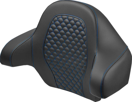 SADDLEMEN Tour Pak - Dragon Scale - Blue Stitch - FLH/FLT '14-'24 814-07-15501