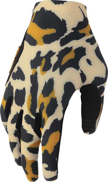 THOR Women's Sportmode Cheetah Gloves - Tan/Black - Small 3331-0308