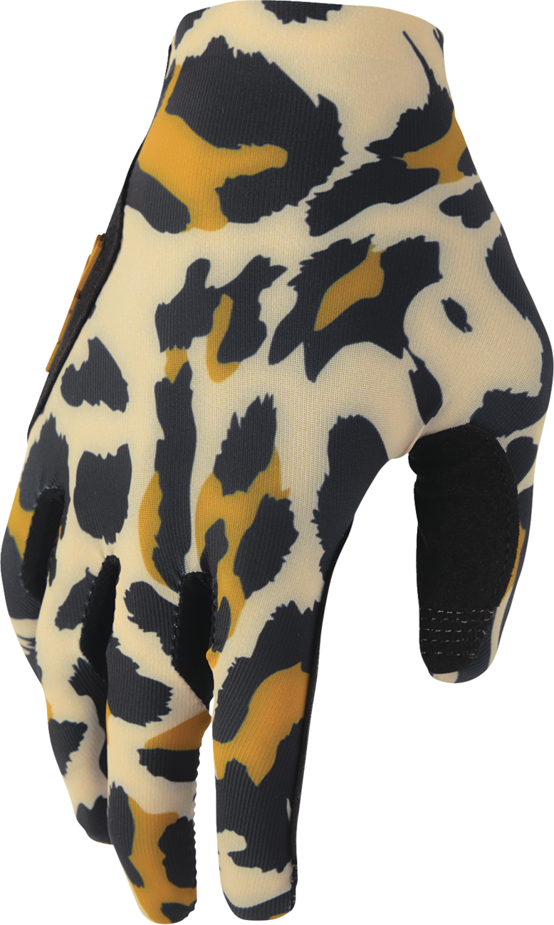 THOR Women's Sportmode Cheetah Gloves - Tan/Black - Medium 3331-0309