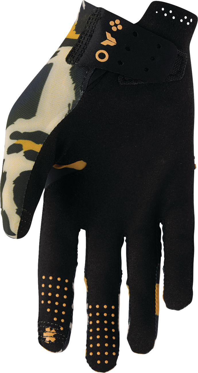 THOR Women's Sportmode Cheetah Gloves - Tan/Black - Large 3331-0310
