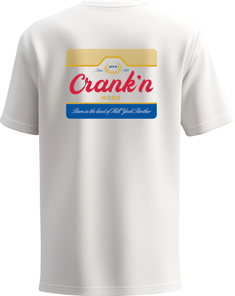 Z1R Hogs Crank'n T-Shirt - White - Medium 3030-25317