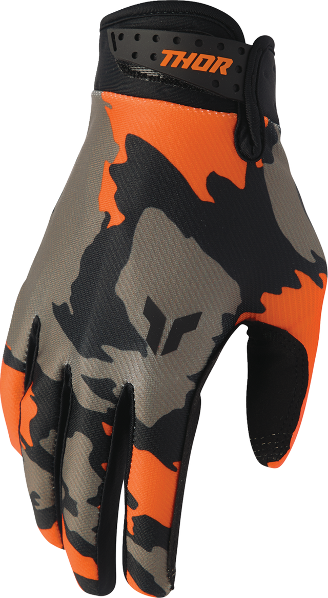 THOR Launchmode Hunter Gloves - Orange/Black - Small 3330-8522