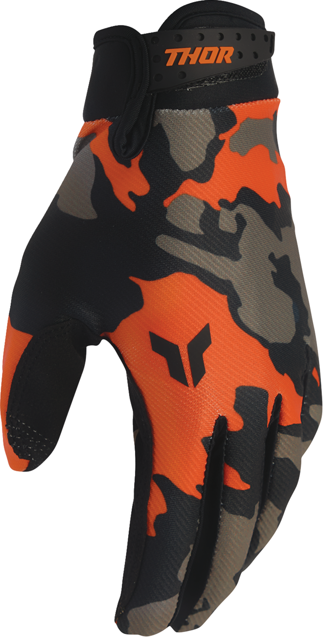 THOR Launchmode Hunter Gloves - Orange/Black - Large 3330-8525