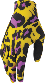 THOR Sportmode Cheetah Gloves - Yellow/Purple - 2XL 3330-8578
