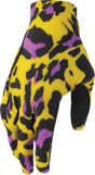 THOR Sportmode Cheetah Gloves - Yellow/Purple - 2XL 3330-8578
