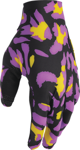 THOR Sportmode Cheetah Gloves - Yellow/Purple - 2XL 3330-8578