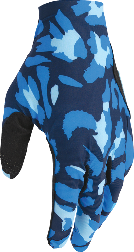 THOR Sportmode Cheetah Gloves - Midnight/Blue - Large 3330-8582