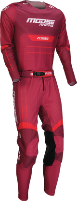 MOOSE OFFROAD Alpha One Pants - Burgundy/White - US 42 2901-12035