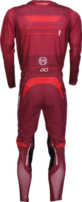 MOOSE OFFROAD Alpha One Pants - Burgundy/White - US 28 Slim 2901-12026