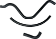 MOOSE OFFROAD Replacement Radiator Hose Kit - Black - Polaris Scrambler 500 100-0011-PU