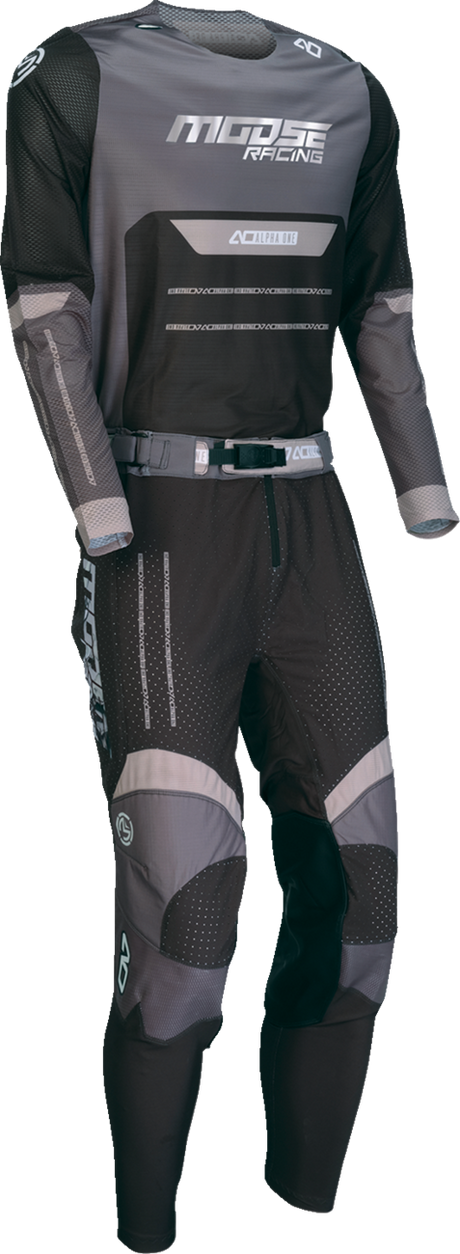 MOOSE OFFROAD Alpha One Jersey - Black/Gray - Small 2910-8297