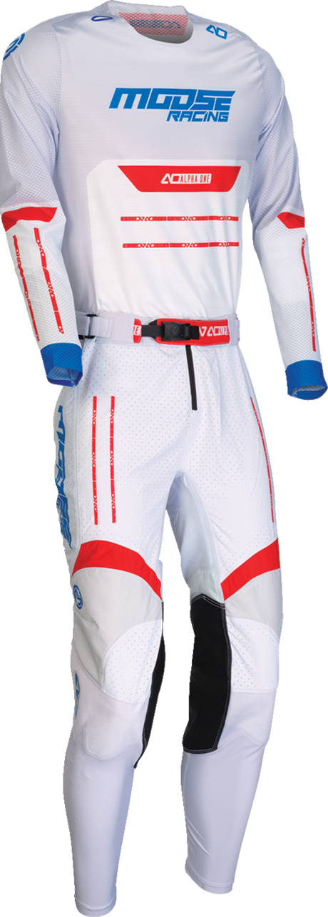 MOOSE OFFROAD Alpha One Jersey - Red/White/Blue - Small 2910-8325