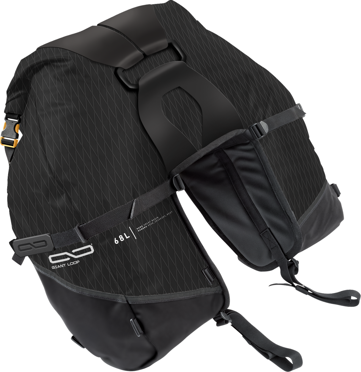 GIANT LOOP Great Basin Saddlebag* - Black GBSB25-B