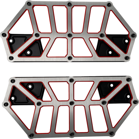 KODLIN USA NXL Floorboards - Black w/ Red Accent K73253-RL