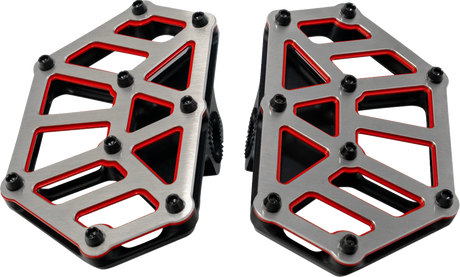 KODLIN USA NXL Mini Floorboards - Black w/ Red Accent K73254-RL