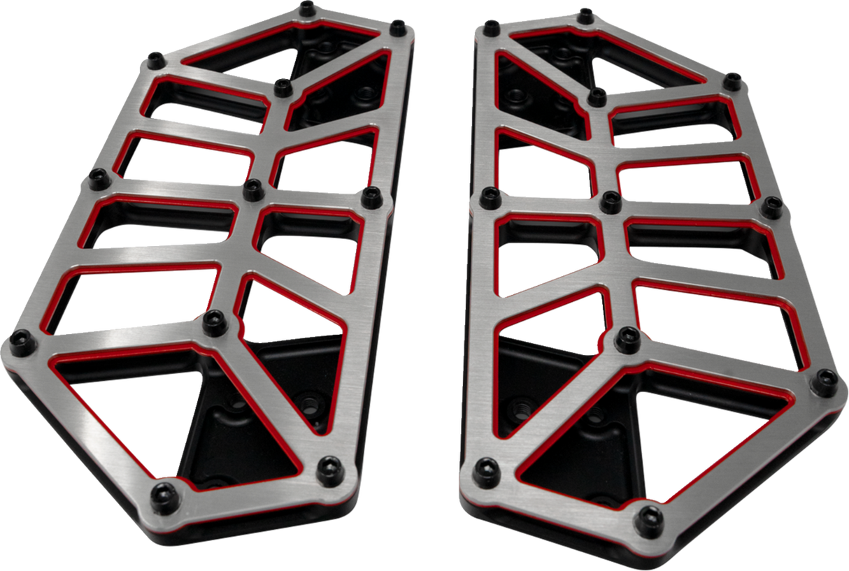 KODLIN USA NXL Floorboards - Black w/ Red Accent K73253-RL