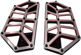KODLIN USA NXL Floorboards - Black w/ Red Accent K73253-RL